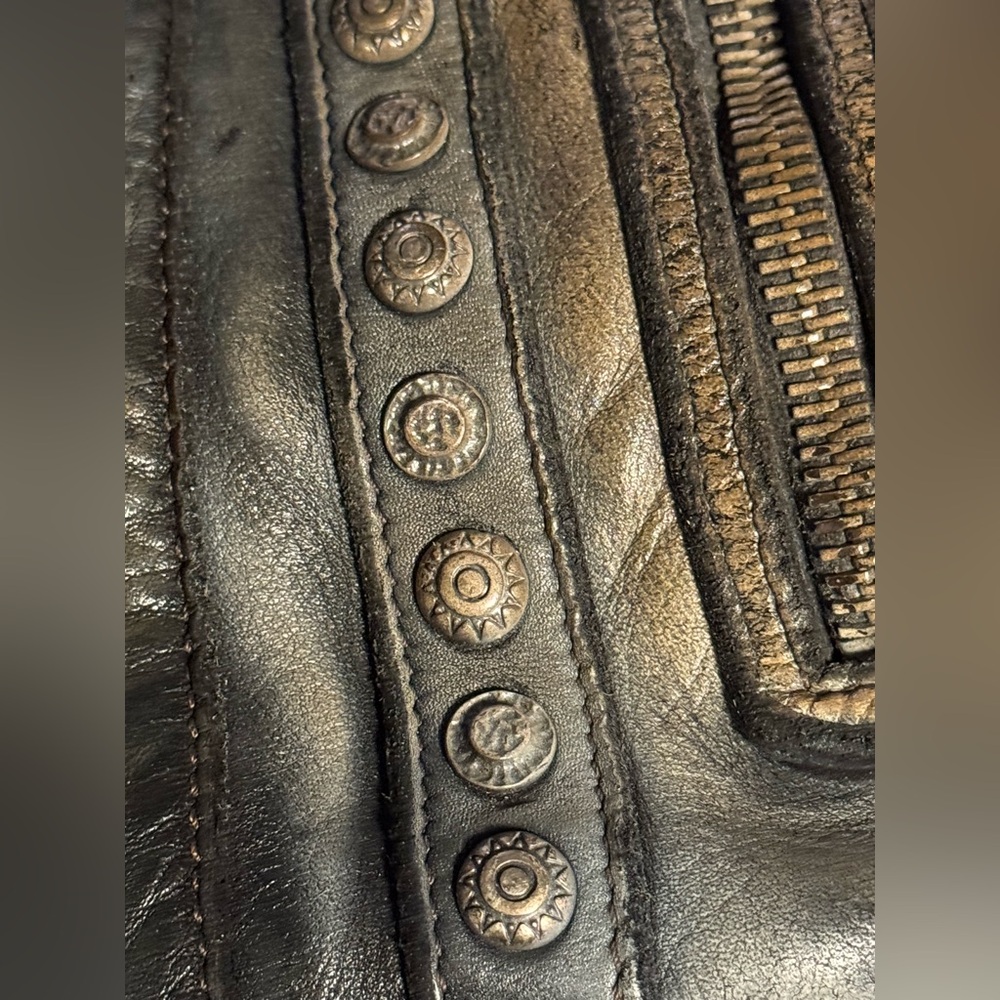 Bayside84 Motorcycle Studded Bag - Black Vintage - Picture 16 of 16